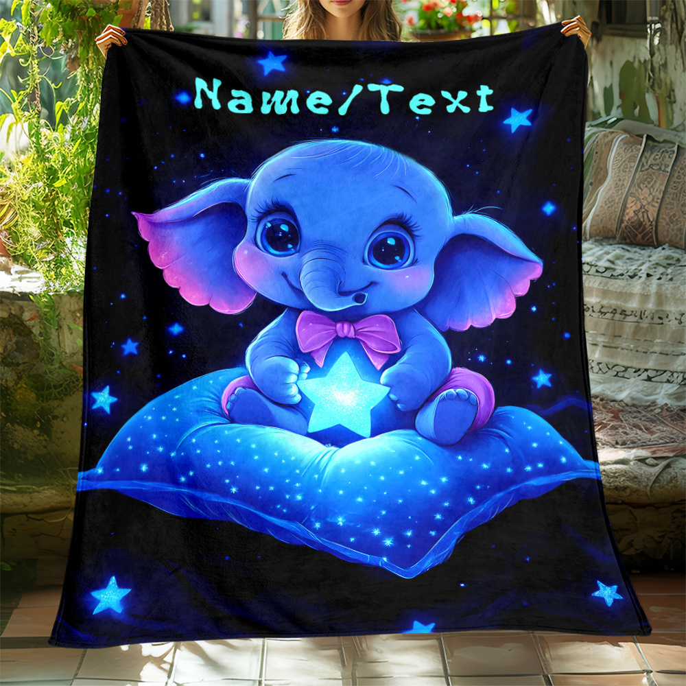 Personalized Cute Blue Elephan - Custom Night Sky recensie en prijs