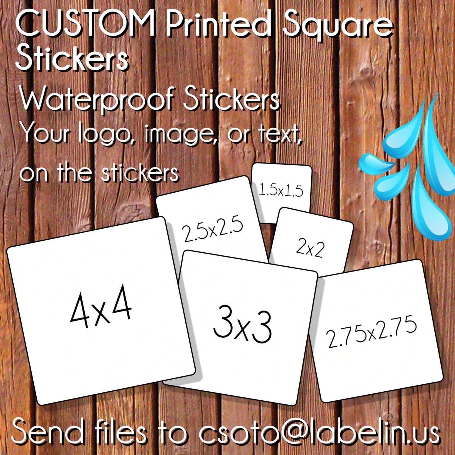 Custom stickers 4-8 cm persona - Personalised Candle Label recensie en prijs