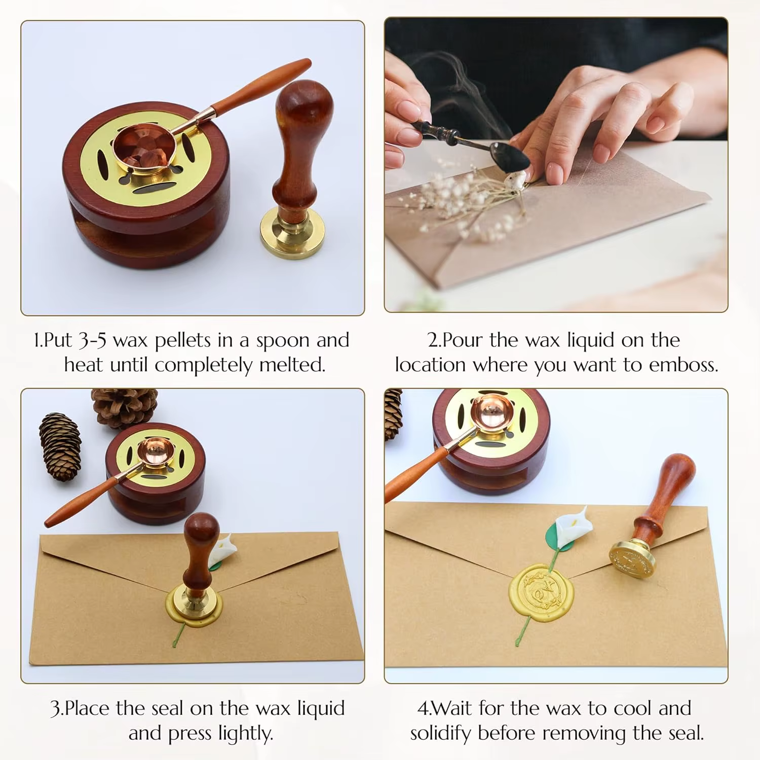 Wedding Custom Wax Seal Stamp  - Wax Seal Letter Kit recensie en prijs