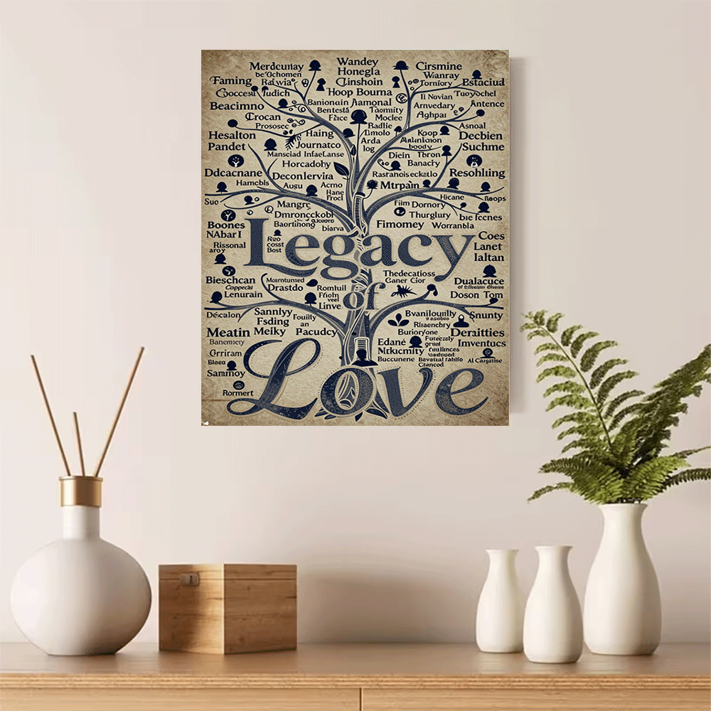 1PC-Unframed Canvas poster wal - Family Tree Print recensie en prijs