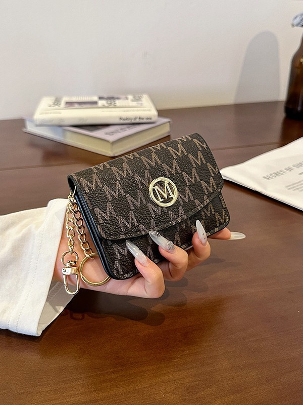 Retro Monogram Print Faux Leat - Monogram Keychain Leather recensie en prijs