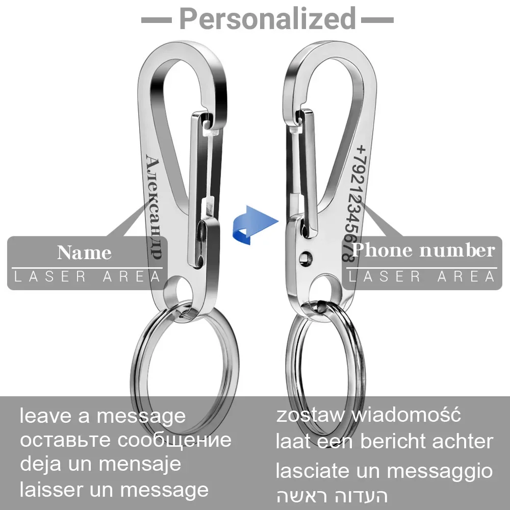 304 Stainless Steel Keyring Pe - Initial Ring Custom recensie en prijs