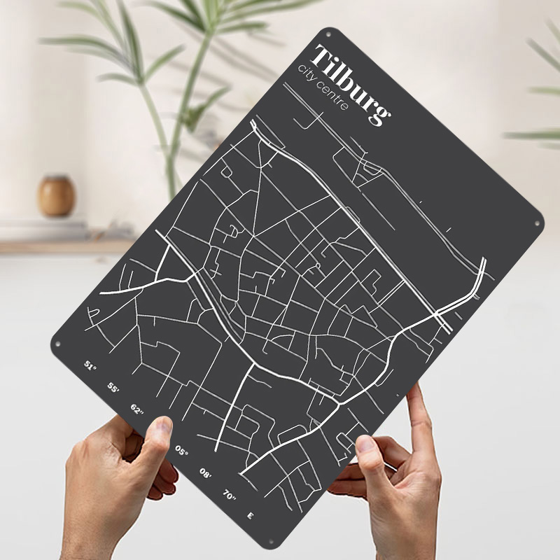 Tilburg City Centre Map Printe - Custom Map Poster recensie en prijs