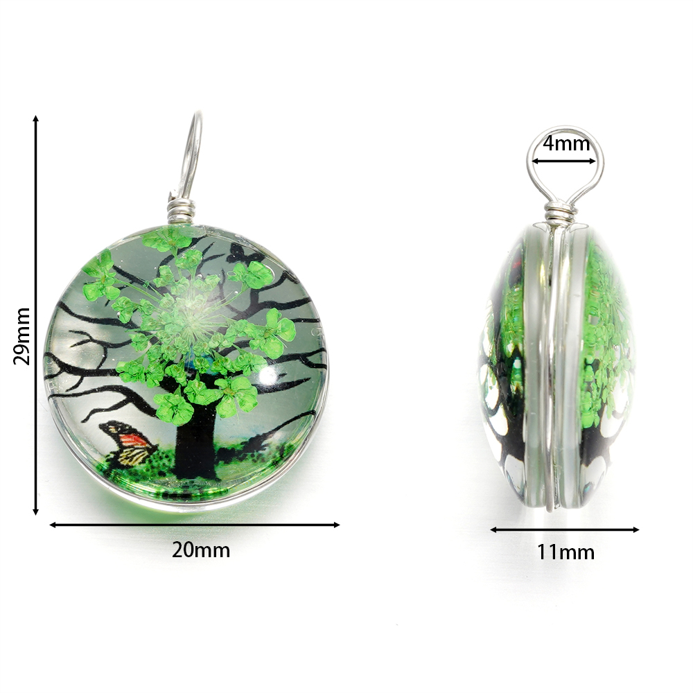 5pcs/lot 20x29mm Jewelry Cryst - Birth Flower Necklace recensie en prijs