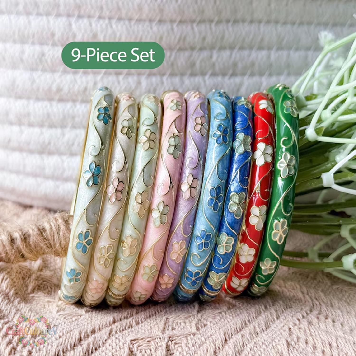 3/5PCS Enamel Cloisonné Bangle - Coordinates Bracelet recensie en prijs