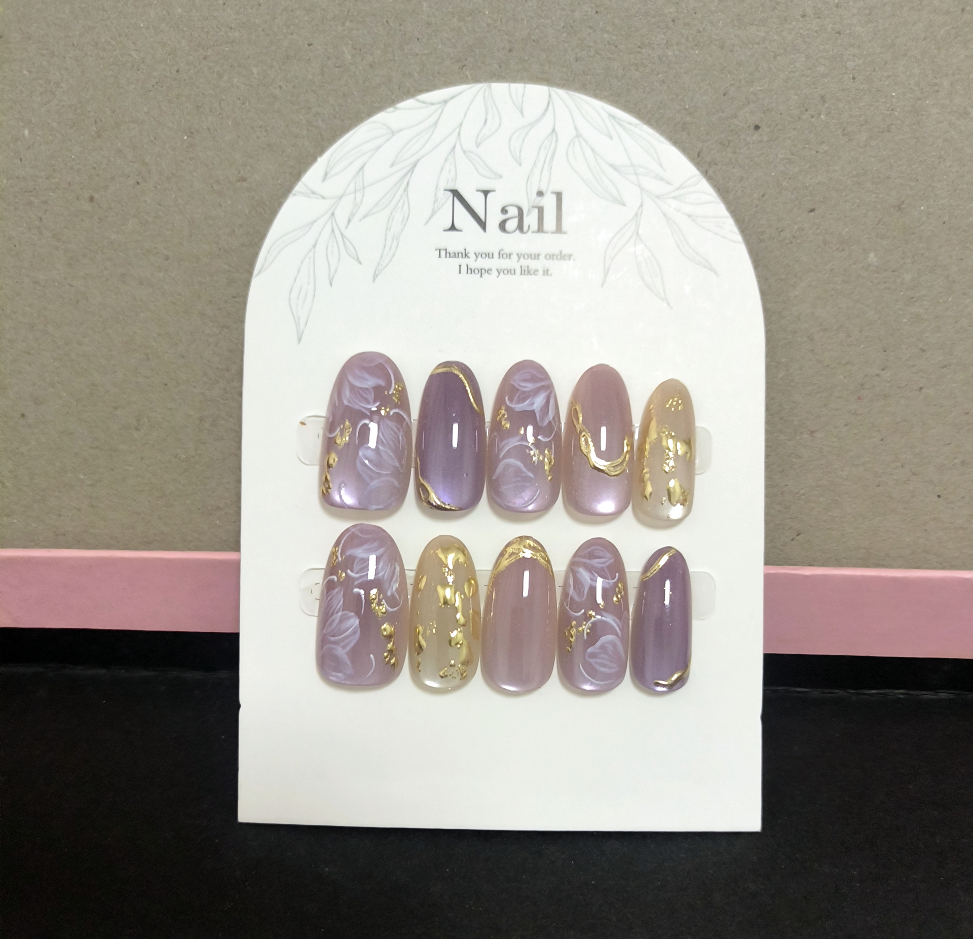 10pcs Handmade Press On Nails  - Pressed Flower Art recensie en prijs