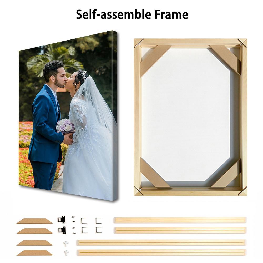 1 Pc Customized Photos on Canv - Engraved Wood Frame recensie en prijs