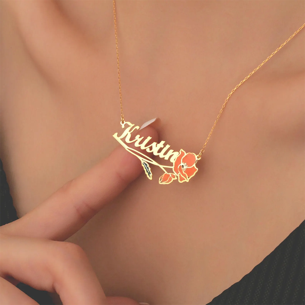 Personalized Colorfuls Birth F - Name Necklace Custom recensie en prijs