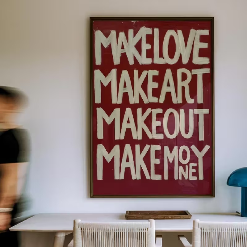 Modern,Retro Self Made Love Ki - Custom Map Poster recensie en prijs
