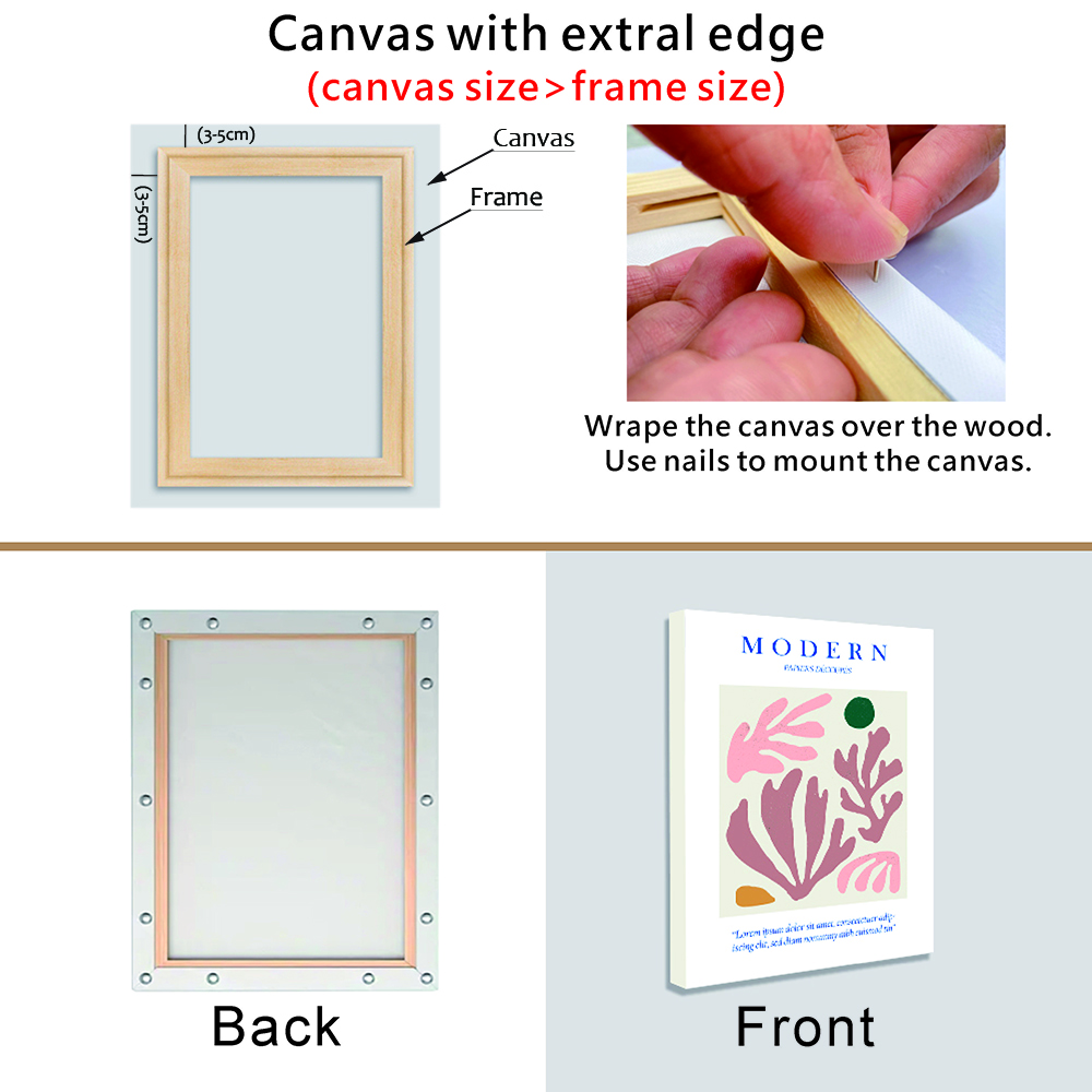 30x40 50x70 70x100cm Canvas Fr - Engraved Wood Frame recensie en prijs