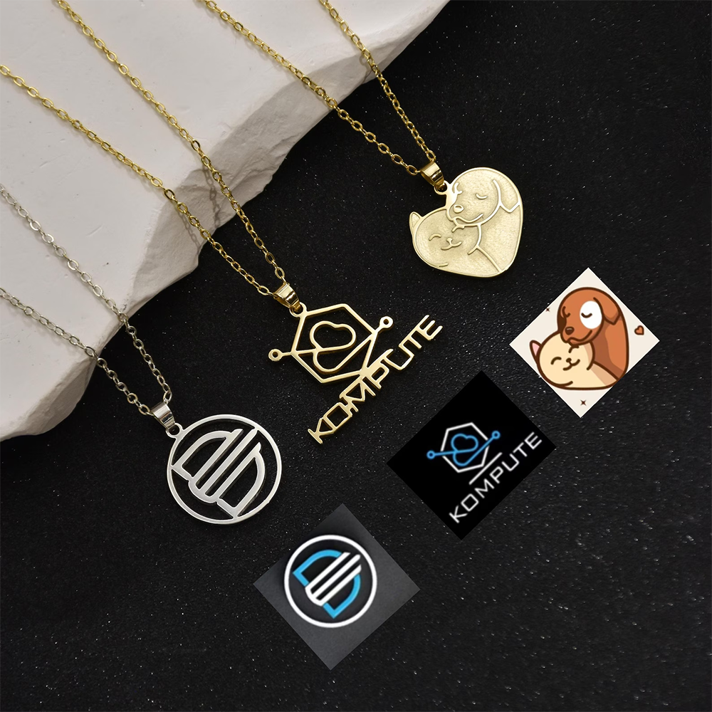 Custom Company Logo Necklace P - Name Necklace Custom recensie en prijs