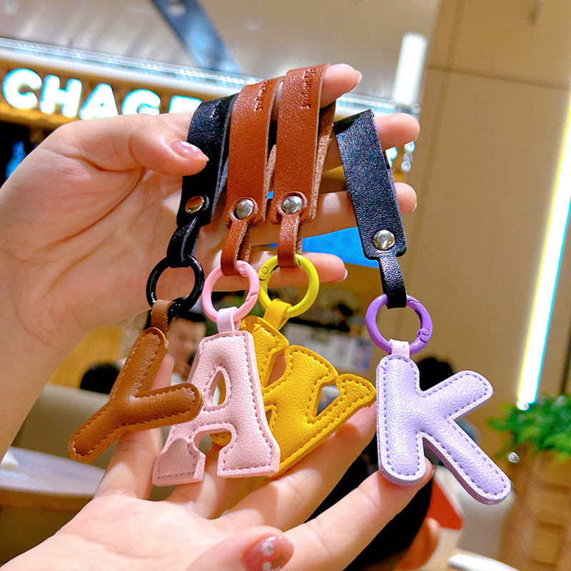 Creative PU Leather 26 Letter  - Monogram Keychain Leather recensie en prijs