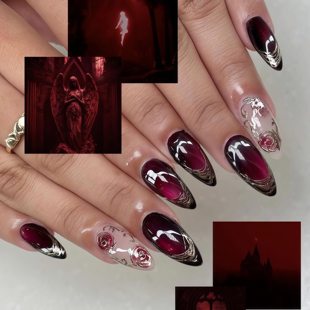 3D fake nails for women girls  - Pressed Flower Art recensie en prijs