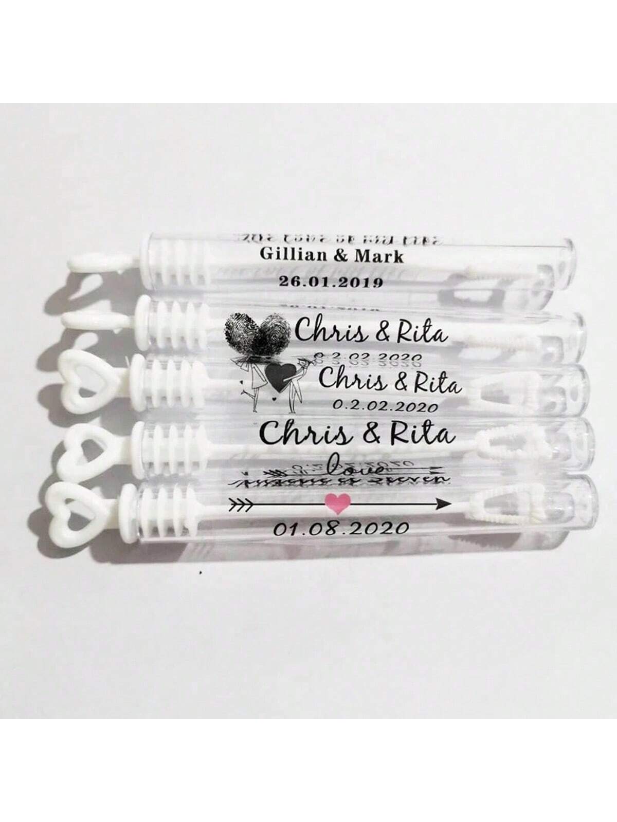 100 Wedding Bubble Tags Bubble - Personalised Candle Label recensie en prijs