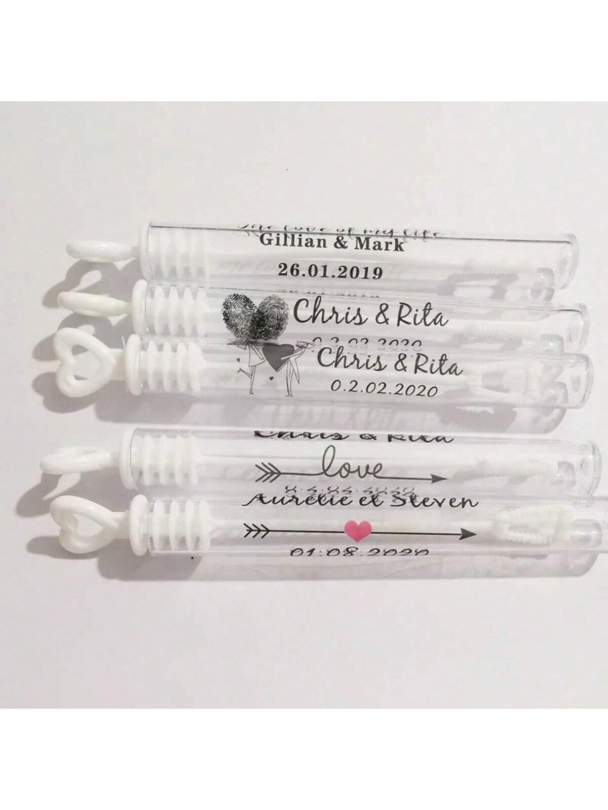 100 Wedding Bubble Tags Bubble - Personalised Candle Label recensie en prijs
