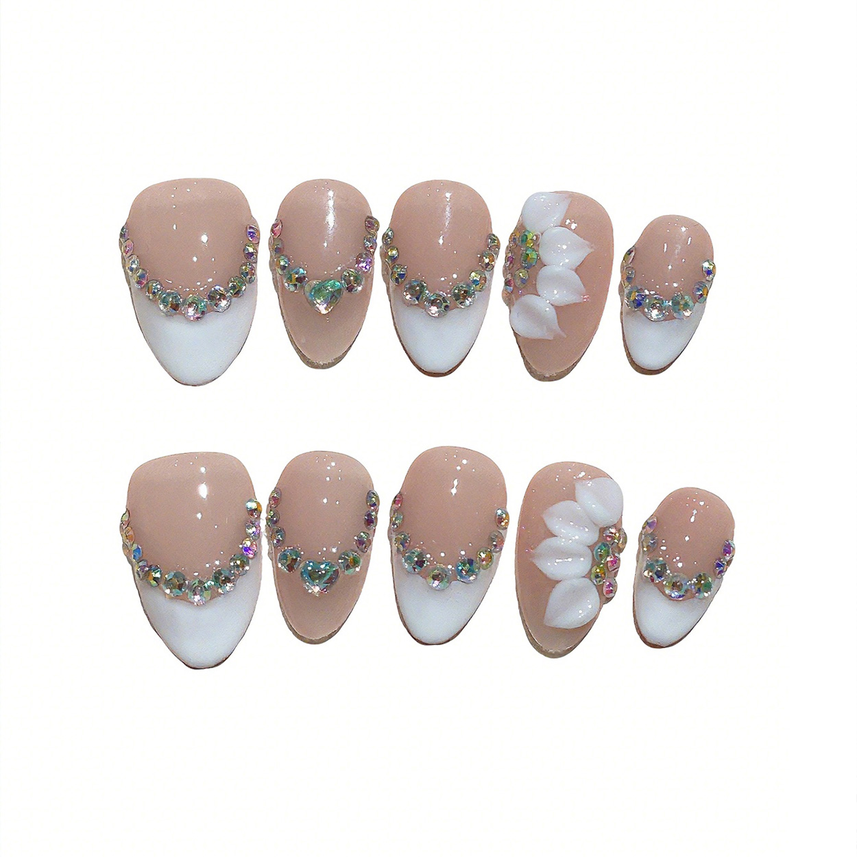 10pcs Short Almond Handmade Pr - Pressed Flower Art recensie en prijs