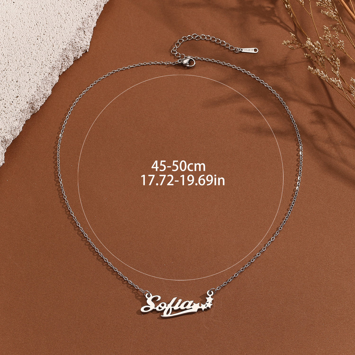 Stainless Steel Star Letter Pe - Name Necklace Custom recensie en prijs