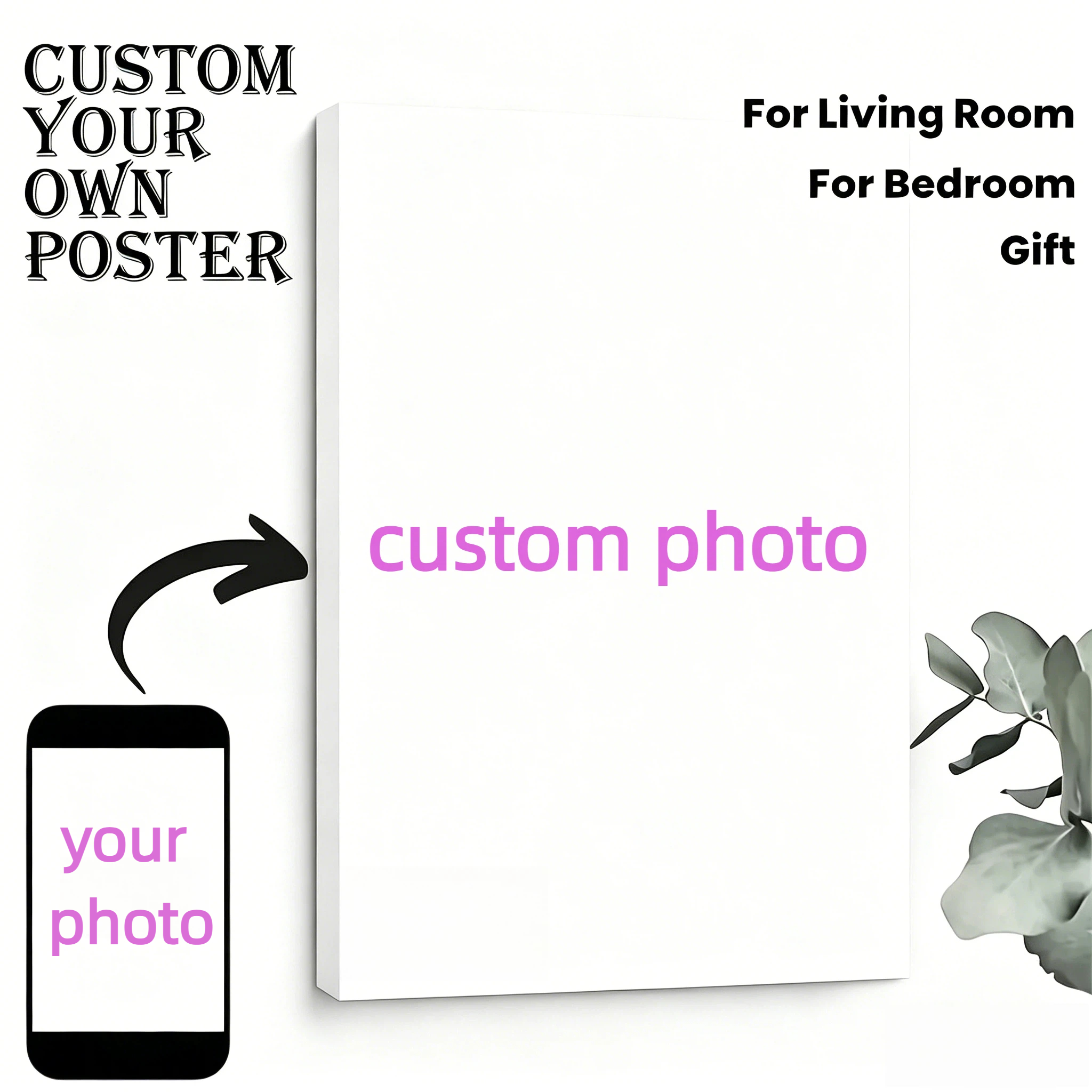 Custom Personal Photo Canvas W - Personalized Name Box recensie en prijs