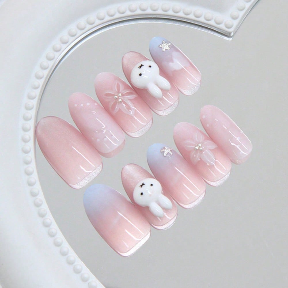 24Pcs Bunny Almond 3D Flower R - Pressed Flower Art recensie en prijs