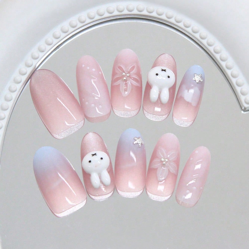 24Pcs Bunny Almond 3D Flower R - Pressed Flower Art recensie en prijs