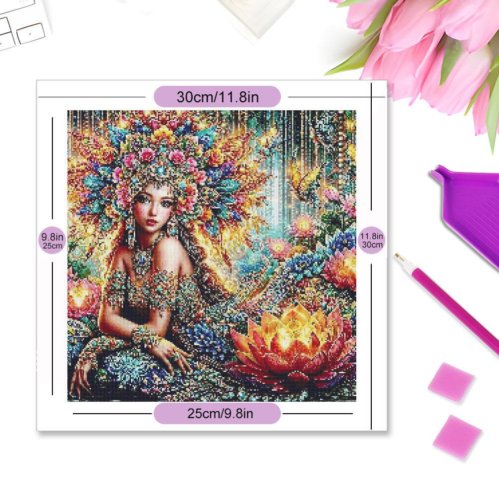 Momoart Diamond Mosaic Woman R - Photo Mosaic Print recensie en prijs