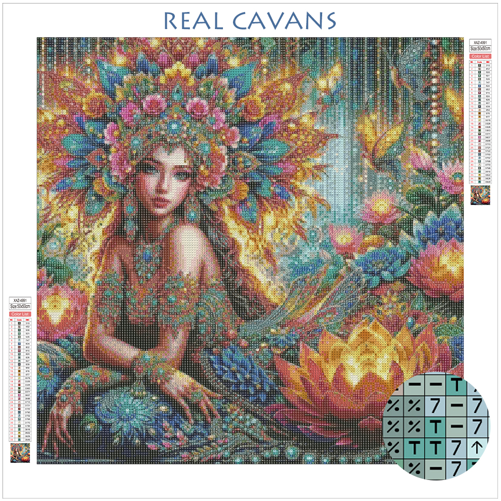 Momoart Diamond Mosaic Woman R - Photo Mosaic Print recensie en prijs