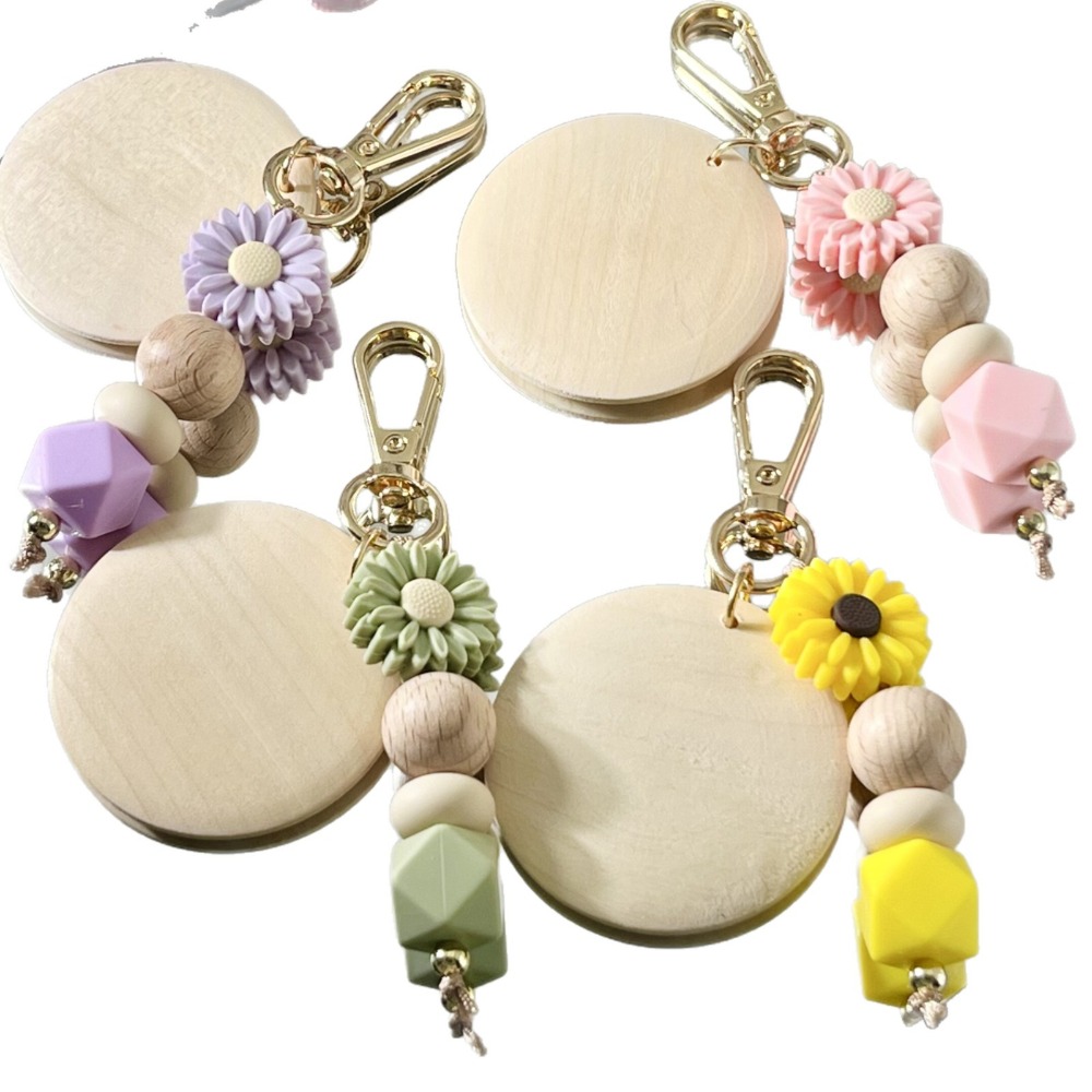 Creative Bamboo Pendant Keycha - Initial Ring Custom recensie en prijs