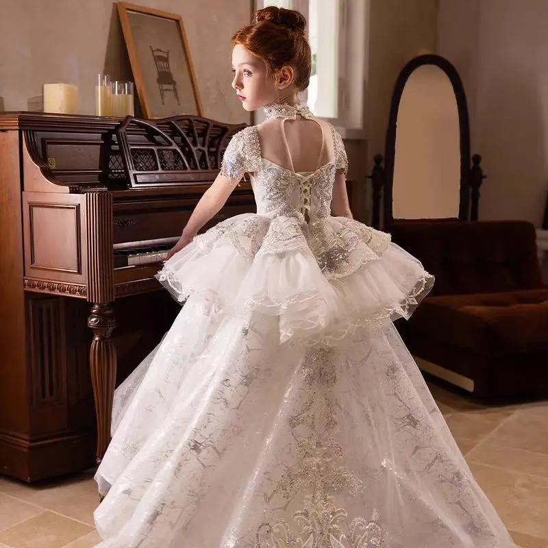 Custom Flower Girl Dress Weddi - Birth Flower Necklace recensie en prijs