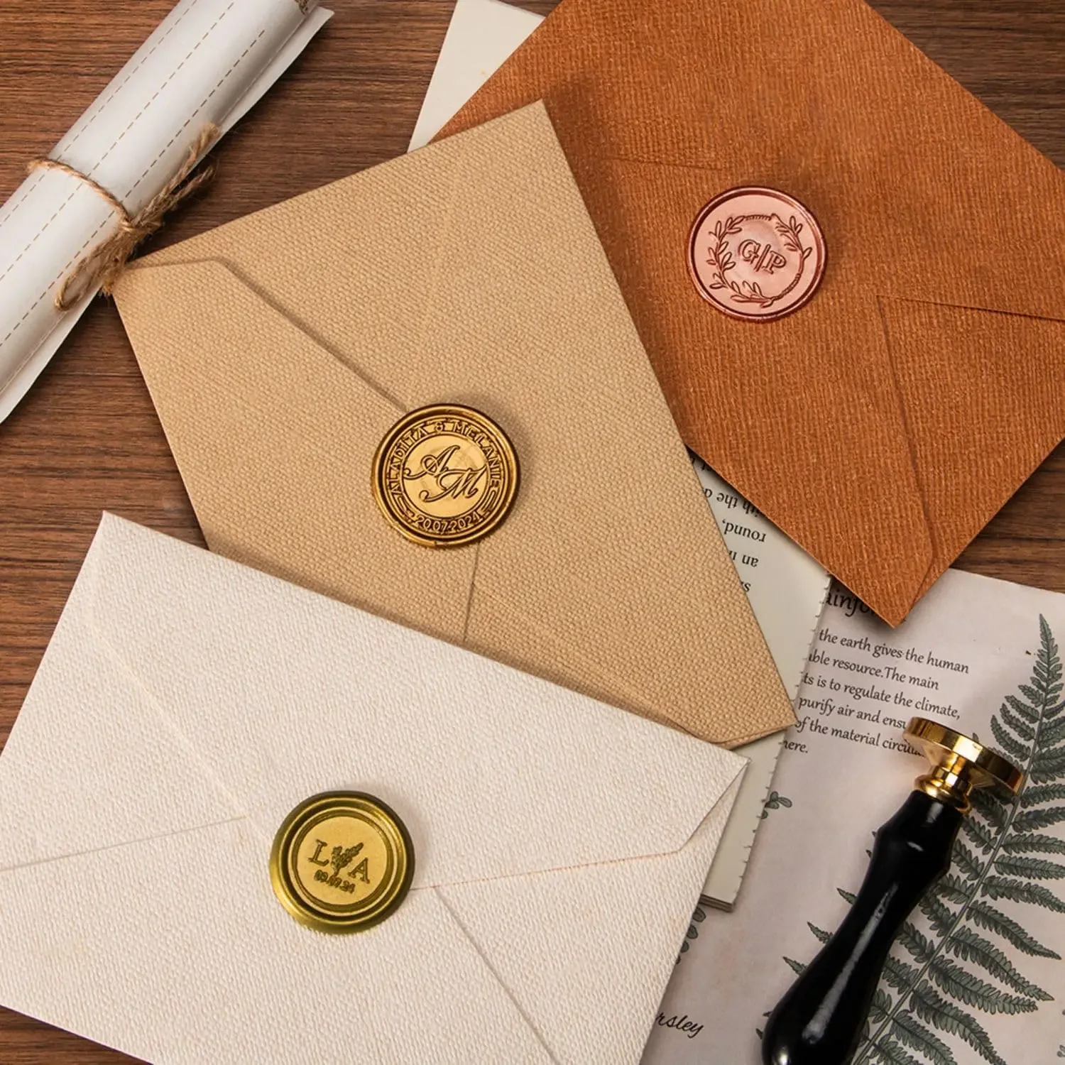 Custom Wax Seal Stamp Kit Doub - Wax Seal Letter Kit recensie en prijs