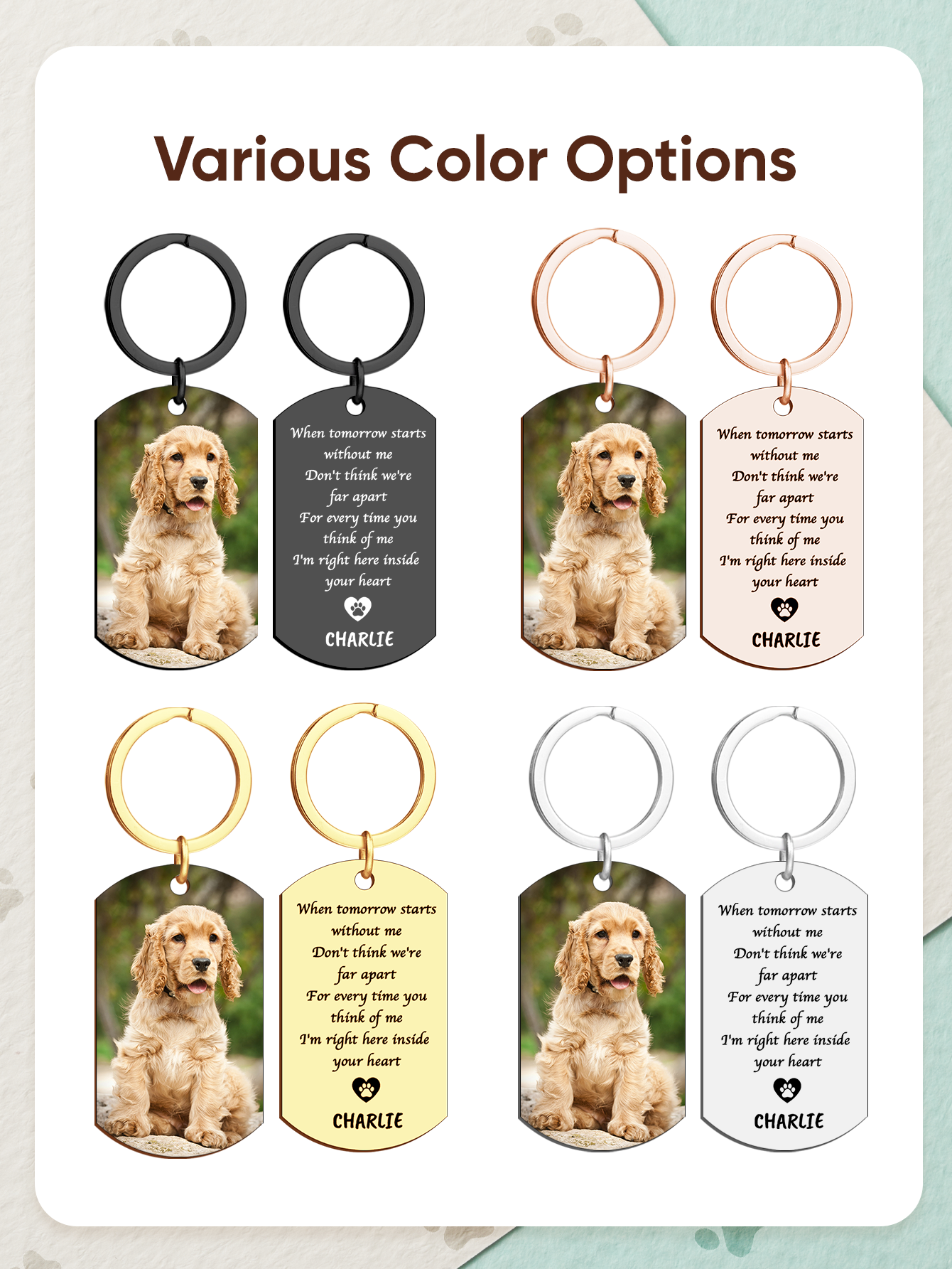 Personalized Pet Photo Keychai - Pet Portrait Custom recensie en prijs
