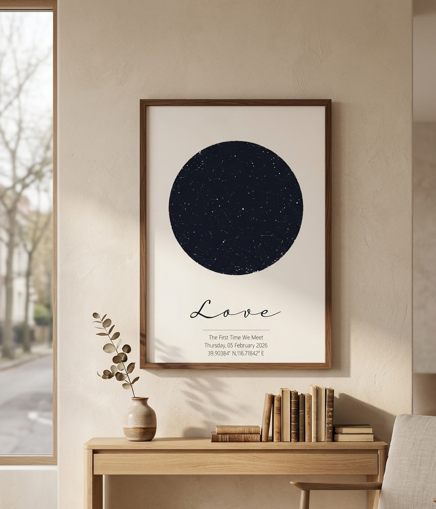 Personalized Star Map Print Cu - Custom Star Map recensie en prijs