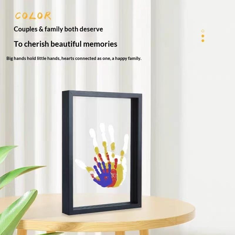 1 Set Family Handprint Photo F - Engraved Wood Frame recensie en prijs