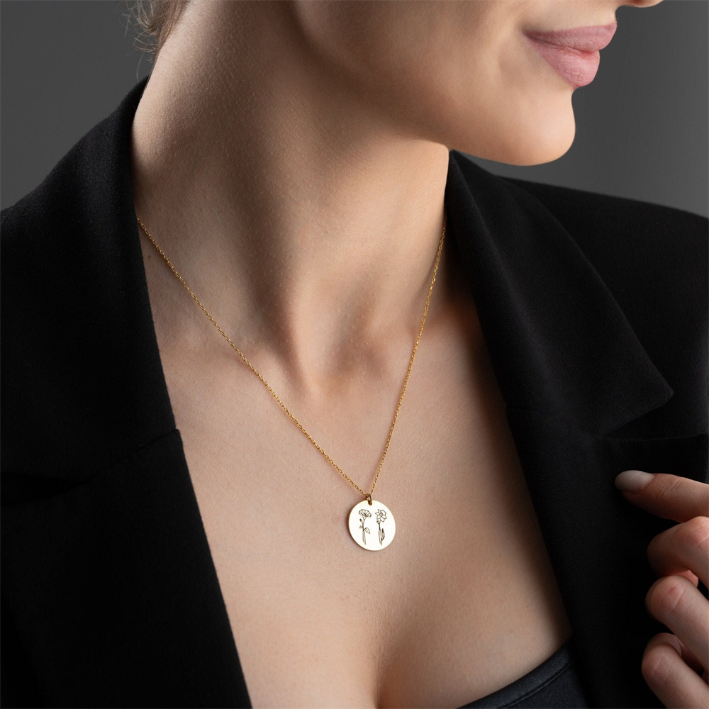 Family Birth flower Necklace C - Birth Flower Necklace recensie en prijs