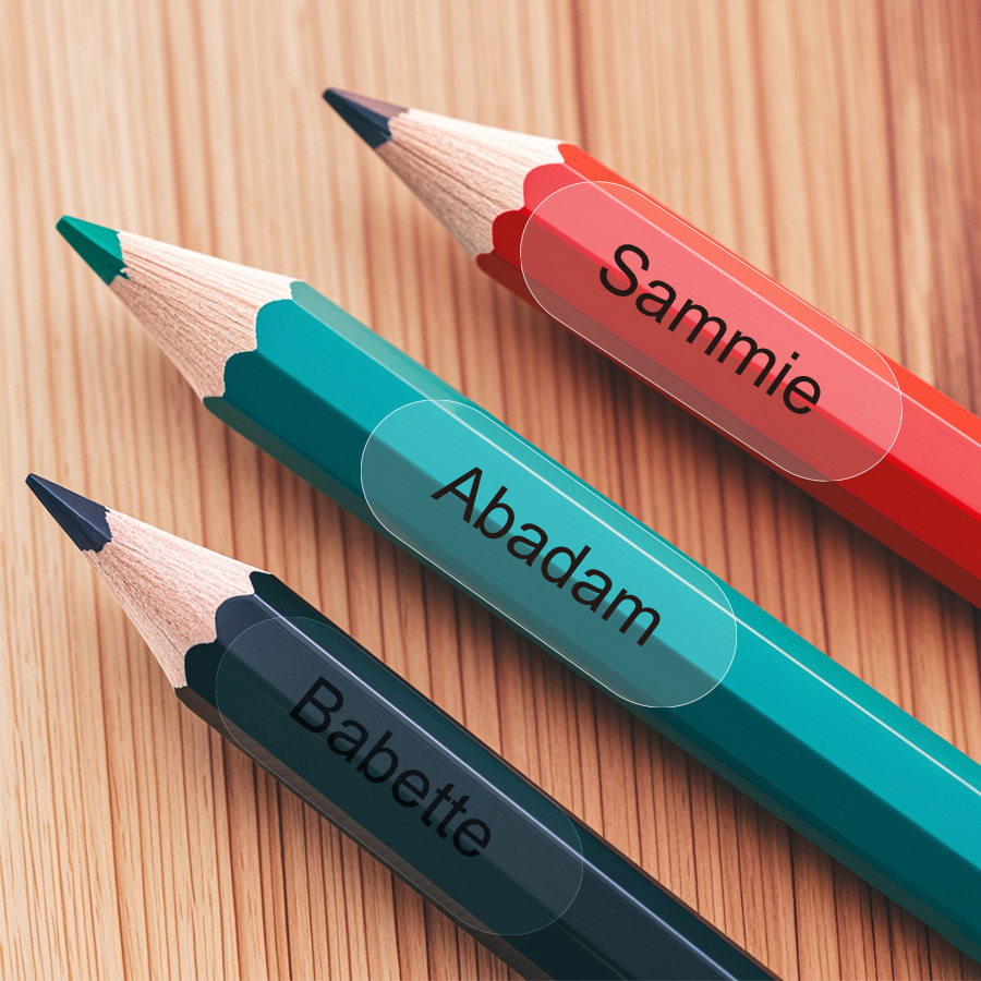 ‌Custom Clear Name Tags for Sc - Personalized Name Box recensie en prijs
